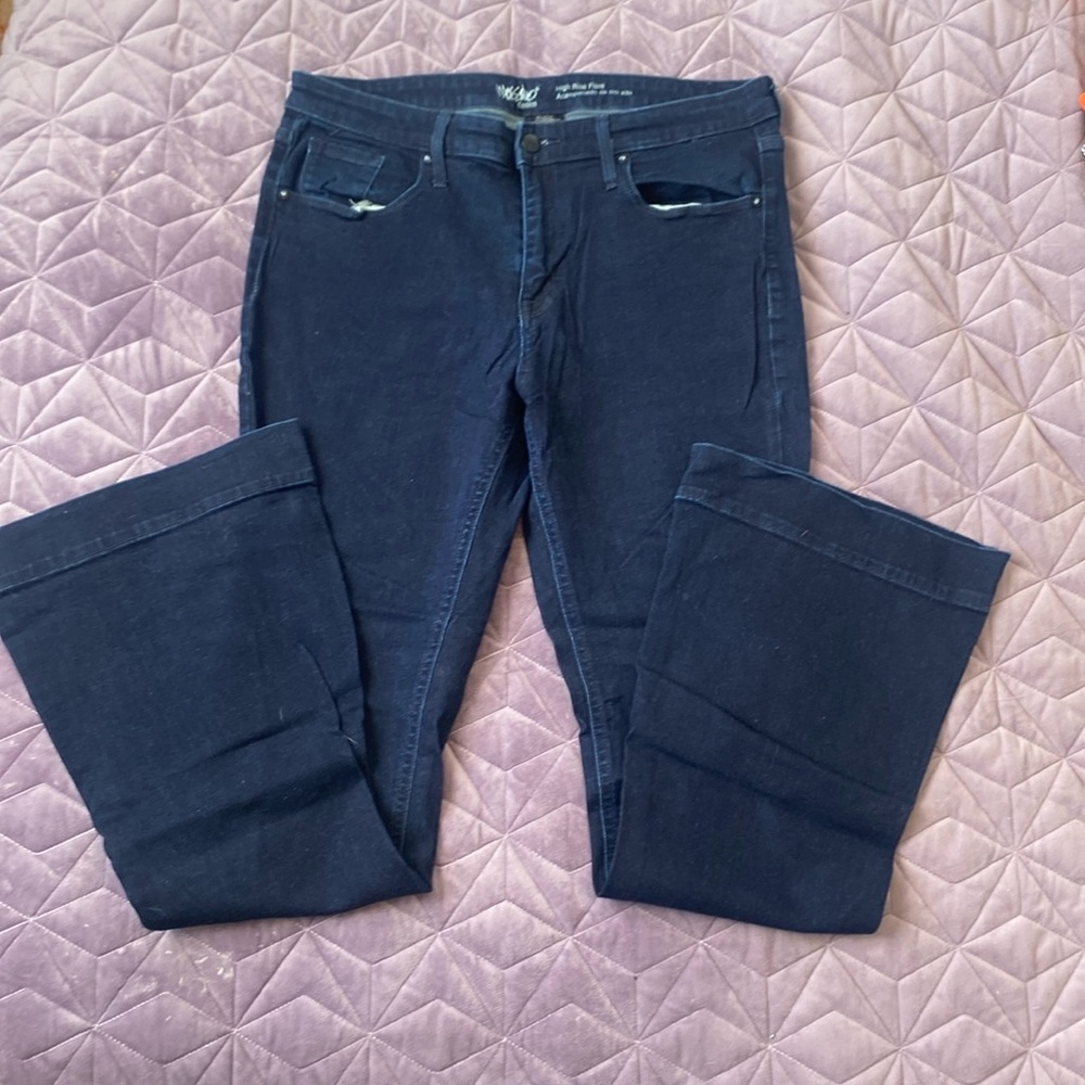 Mossimo high rise stretch flare jeans, size 14, great condition
